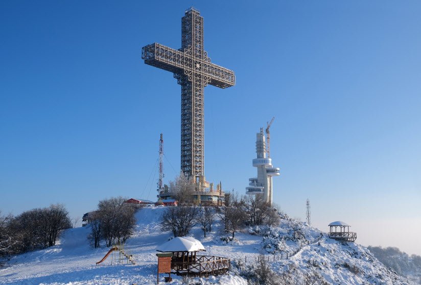 Millennium Cross, Vodno Mountain, Skopje, North Macedonia